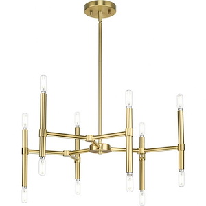 Arya - 12 Light Chandelier In Mid-Century Modern Style-10.75 Inches Tall and 24.12 Inches Wide - 1302240