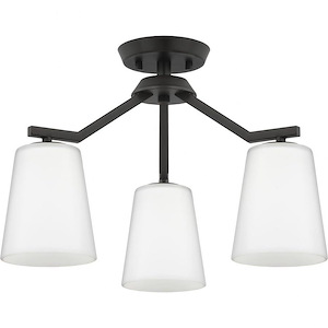 Vertex - 3 Light Convertible Chandelier In Contemporary Style-16.75 Inches Tall and 18 Inches Wide - 1302251
