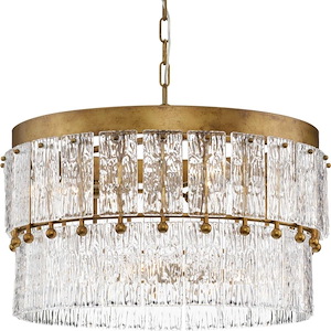 Chevall - 6 Light Chandelier In Modern Style-16.37 Inches Tall and 24.87 Inches Wide - 1325208
