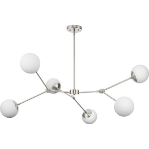Haas - 6 Light Chandelier-5.87 Inches Tall and 50 Inches Wide - 1325213