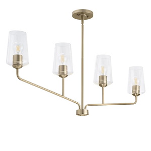 Celino - 4 Light Linear Chandelier-21.5 Inch Tall and 5 Inch Wide - 1375156