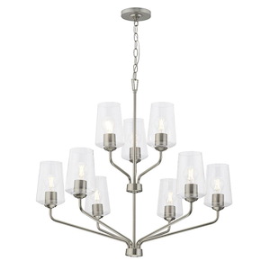Celino - 9 Light Chandelier-30 Inch Tall and 32 Inch Wide - 1378036
