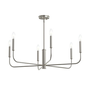 Reines - 6 Light Large Chandelier-14 Inch Tall and 32 Inch Wide - 1428483
