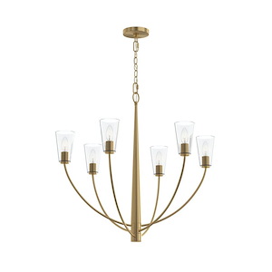 Jheni - 6 Light Chandelier-28 Inch Tall and 30 Inch Wide - 1428488