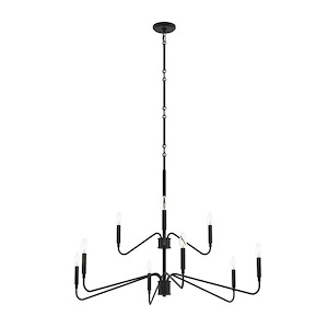 Pilar - 9 Light 2-Tier Chandelier-30 Inch Tall and 40 Inch Wide - 1428506