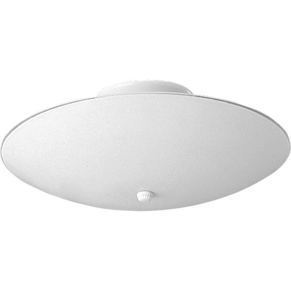 Progress Lighting P4610 30 Round Glass Close to Ceiling Light 3 Light in Traditional style 14.5 Inches wide by 7 Inches high