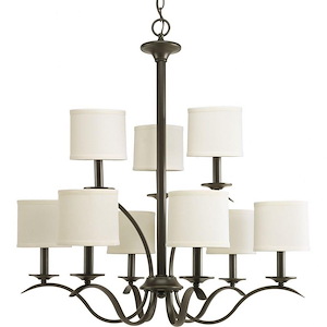 Inspire - Chandeliers Light - 9 Light - Drum Shade in Transitional and Traditional style - 29.38 Inches wide by 31 Inches high - 281645