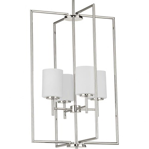 Replay - Pendants Light - 4 Light - Cylinder Shade in Modern style - 18 Inches wide by 31.75 Inches high - 881343