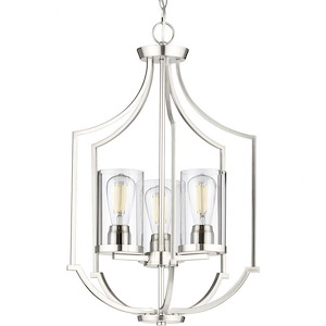 Lassiter - 3 Light - Cylinder Shade in Modern style - 16.63 Inches wide by 26 Inches high - 930191