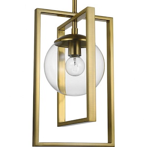 Atwell - Pendants Light - 1 Light - Globe Shade in Luxe and Mid-Century Modern style - 8.25 Inches wide by 13.12 Inches high - 930070