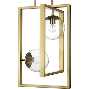 Atwell - Pendants Light - 2 Light - Globe Shade in Luxe and Mid-Century Modern style - 13.5 Inches wide by 20.5 Inches high - 930071