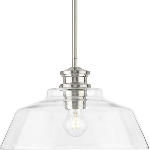 Singleton - 1 Light Pendant In Farmhouse Style-8.5 Inches Tall and 14 Inches Wide - 1157852