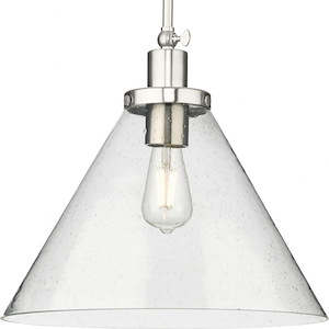 Hinton - 1 Light Pendant In Farmhouse Style-14 Inches Tall and 16 Inches Wide - 1284095
