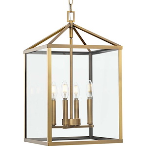 Hillcrest - 4 Light Foyer In Modern Style-22 Inches Tall and 13 Inches Wide - 1325267