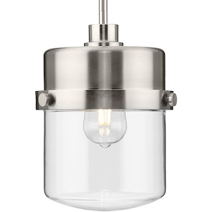 Beckner - 1 Light Pendant-11.25 Inches Tall and 8 Inches Wide - 1340525