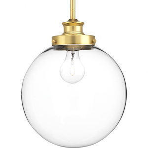Penn - Pendants Light - 1 Light - Globe Shade in Farmhouse style - 9.75 Inches wide by 12.75 Inches high - 462494