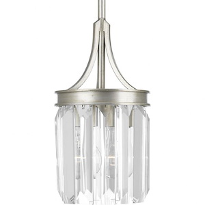 Glimmer - Pendants Light - 1 Light - Drop Shade in Luxe and New Traditional and Transitional style - 6 Inches wide by 11.25 Inches high - 544205