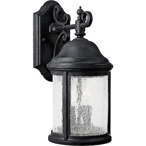 Ashmore - Outdoor Light - 2 Light - Curved Panels Shade in New Traditional and Transitional style - 6.63 Inches wide by 14.81 Inches high - 118778