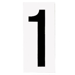 Address Light Numbers - Number 1 - 2.25 Inches wide by 5 Inches high - 48205