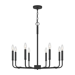 Abner - 8 Light Chandelier in Transitional style - 28 Inches wide by 26 Inches high - 1025638