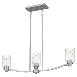 Acacia - 3 Light Linear Chandelier In Transitional Style-9.5 Inches Tall and 35 Inches Wide - 1095907