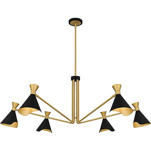 Arden - 6 Light Chandelier-17.5 Inch Tall and 52 Inch Wide - 1363498