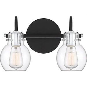 Andrews 2 Light Transitional Medium Bath Vanity Approved for Damp Locations - 9 Inches high - 532316
