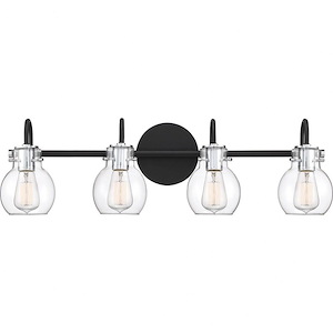Andrews 4 Light Transitional Extra Large Bath Vanity Approved for Damp Locations - 9 Inches high - 532314