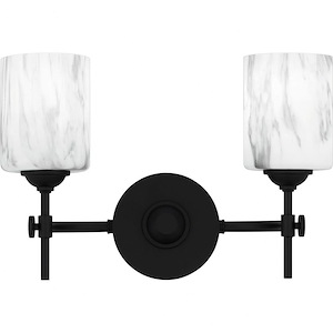 Aria - 2 Light Bath Vanity-10 Inches Tall and 15 Inches Wide - 1340296