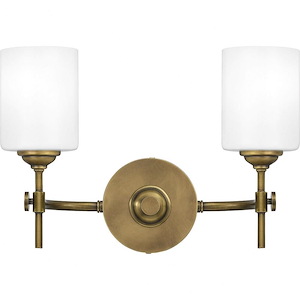 Aria - 2 Light Bath Vanity In Transitional Style-10 Inches Tall and 15 Inches Wide - 1097720