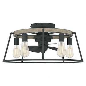 Brockton - 40W 5 LED Fandelier in Transitional style - 24 Inches wide by 11.5 Inches high - 1025678