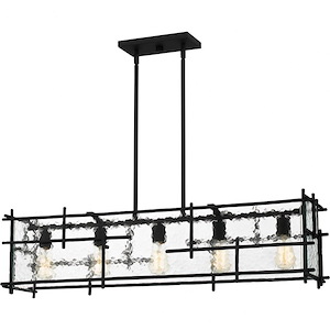 Daphne - 5 Light Linear Chandelier In Industrial Style-10.25 Inches Tall and 38.5 Inches Wide - 1305614