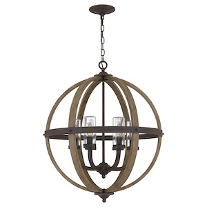 Fusion - 6 Light Pendant in Transitional style - 24.75 Inches wide by 28.5 Inches high - 1025705