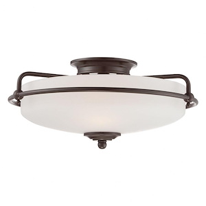 Griffin - 3 Light Semi-Flush Mount - 7 Inches high - 392753