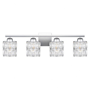 Gibson - 4 Light Bath Vanity In Contemporary Style-8 Inches Tall and 29.5 Inches Wide - 1333449