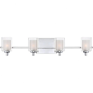 Kolt 4-Light Transitional Extra Large Bath Vanity Approved for Damp Locations - 6 Inches Tall and 29 Inches Wide - 493392