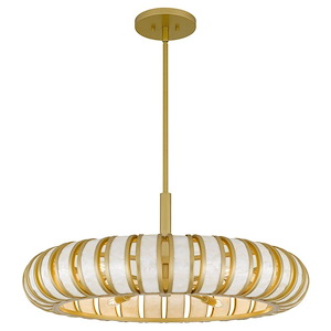 Knight - 15W 6 LED Pendant-13.5 Inch Tall and 30 Inch Wide - 1393986