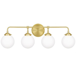 Landry 4 Light Contemporary Bath Vanity Approved for Damp Locations - 10.75 Inches high - 1211318