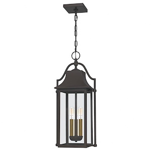 Manning - 3 Light Large Outdoor Hanging Lantern in Transitional style - 10.5 Inches wide by 24 Inches high made with Coastal Armour - 1025744