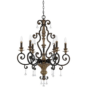 Marquette Chandelier 6 Light Steel - 63198