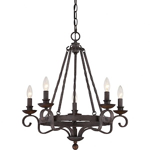 Noble Chandelier 5 Light Steel - 464361
