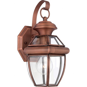 Newbury - 1 Light Small Wall Lantern - 11.5 Inches high - 8996