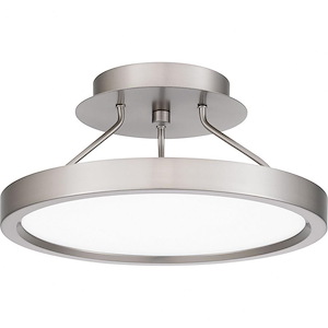 Outskirts - 15W LED Semi-Flush Mount In Contemporary Style-5.5 Inches Tall and 11 Inches Wide - 1118965