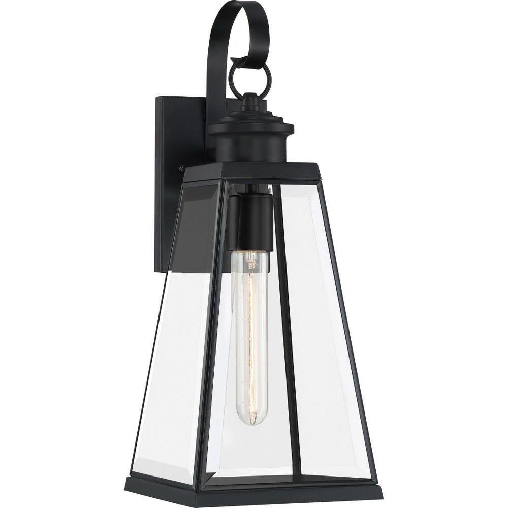 Quoizel Lighting - PAX8407MBK - Paxton 17.75 Inch Outdoor Wall Lantern  Transitional Steel - 17.75 Inches high