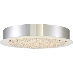 Platinum Blaze - 22W 1 LED Large Semi-Flush Mount - 3 Inches high - 532245