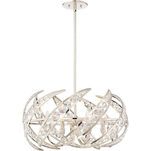 Platinum Crescent - 6 Light Large Pendant - 532241