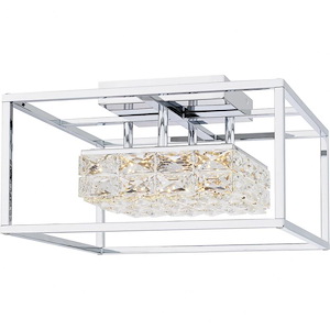 Dazzle - 25W LED Semi-Flush Mount-9.25 Inches Tall and 15.75 Inches Wide - 1340350