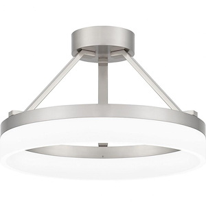 Cohen - LED Semi-Flush Mount In Contemporary Style-10.25 Inches Tall and 15.75 Inches Wide - 1305651