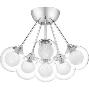 Spellbound - 6 Light Semi-Flush Mount - 12 Inches high - 821812