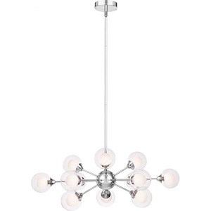 Platinum Collection Spellbound Chandelier 12 Light Steel - 11 Inches high - 688242